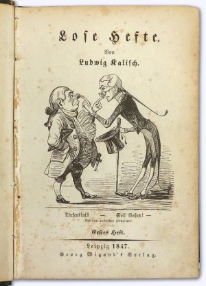 Lose Hefte. Erstes Heft und Zweites Heft [= alles Erschienene]. Erstausg.