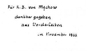 Die Legenden der Seele. Nachgelassene Gedichte. - WIDMUNGSEXEMPLAR für Für Karl Benno von Mechow. -