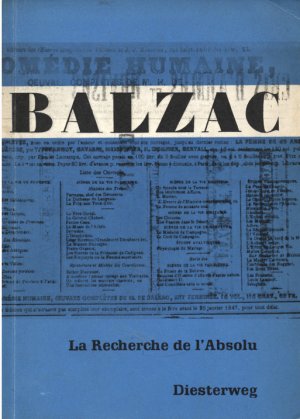 antiquarisches Buch – Honoré de Balzac – La Recherche de l ' Absolu (Texte presenté et annoté par Heinz Jacobs)