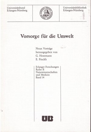 Vorsorge für die Umwelt. Neun Vorträge