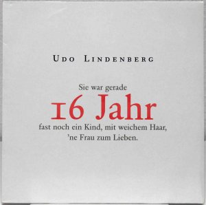 gebrauchter Tonträger – Udo Lindenberg – 16 Jahr