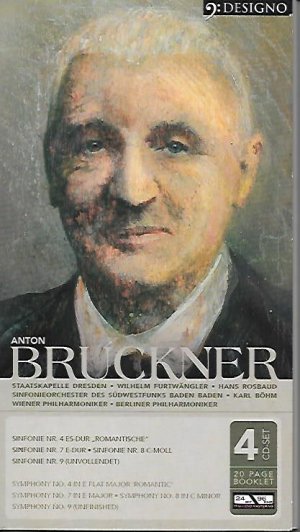 gebrauchter Tonträger – Bruckner,Anton  – Symphonien Nr.4,7,9 (Anton Bruckner - Leben und Werk - 4 CDs + 20 Seiten booklet)