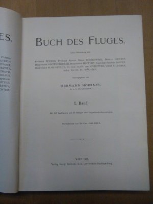 Buch des Fluges. Band 1 Unter Mitwirkung von Berson,Gostkowski, Herbst, Hinterstoisser, Hoffory, Popper, Scheimpflug, Schrötter, Silberer und Wächter