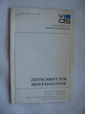 gebrauchtes Buch – Fachverband für Behindertenpädagogik  – Zeitschrift für Heilpädagogik 45. Jahrgang - Heft 8 - August 1994