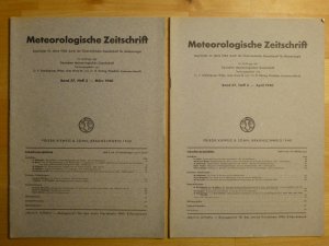 Meteorologische Zeitschrift Band 57, Heft 3 bis 4, März bis April 1940