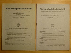 Meteorologische Zeitschrift Band 59, Heft 1 bis 2, Januar bis Februar 1942