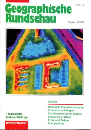 gebrauchtes Buch – geographische Fachzeitschrift – Geographische Rundschau 10/1990: ENERGIE / mit Atlasbeihefter