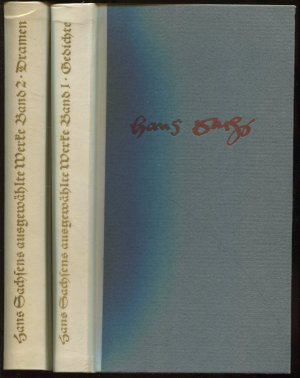 Ausgewählte Werke: Band 1: Gedichte; Band 2: Dramen [Halb-Pergament]