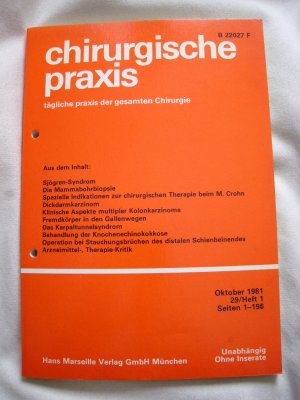 gebrauchtes Buch – Chirurgische Praxis 29