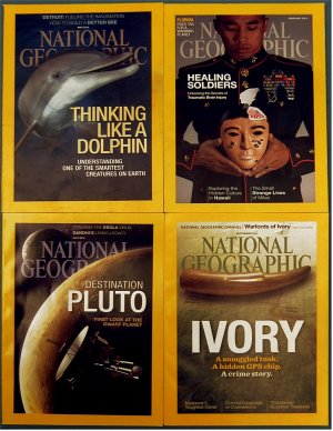 gebrauchtes Buch – 4 x National Geographic , Februar + Mai + Juli + September 2015