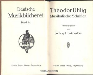 Musikalische Schriften (Deutsche Musikbücherei Band 14)