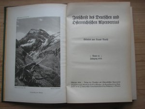 antiquarisches Buch – Hanns Barth – Zeitschrift des Deutschen und Österreichischen Alpen-Vereines Band 55. 1924.