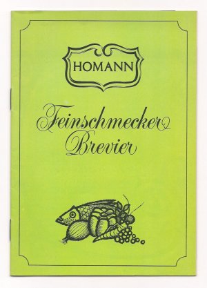 gebrauchtes Buch – Homann – Feinschmecker Brevier