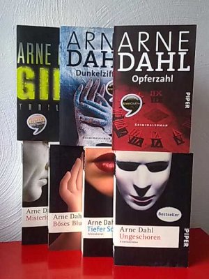 7 X Arne Dahl - Tiefer Schmerz + Böses Blut + Gier + Misterioso + Ungeschoren + Dunkelziffer + Opferzahl