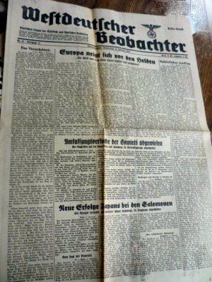 Westdeutscher Beobachter 1942/43 Stalingrad Berichte