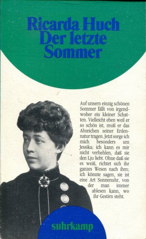 gebrauchtes Buch – Ricarda Huch – Der letzte Sommer