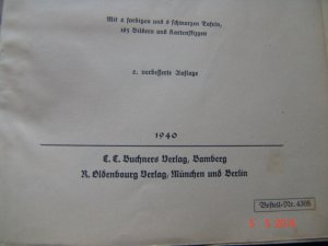 antiquarisches Buch – Ludwig Simon – Erdkunde 5. Teil - Deutschland - 1940