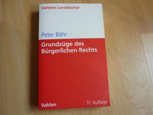 gebrauchtes Buch – Peter Bähr – Grundzüge des Bürgerlichen Rechts