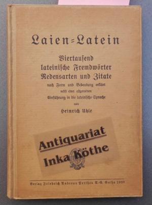 Antiquarisches Buch Uhle Heinrich Laien Latein Viertausend Lateinische Fremdworter Vergrosern Antiquarisches Buch Uhle Heinrich Laien Latein Viertausend Lateinische Fremdworter Vergrosern