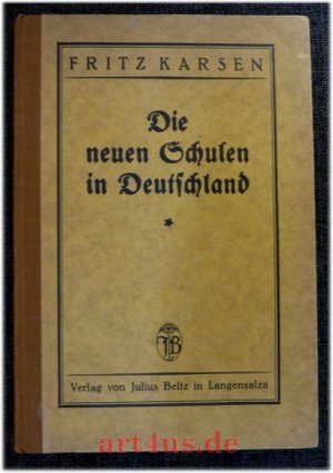 Die neuen Schulen in Deutschland ; Berichte von Johannes Hein, Nicolaus Henningsen ... Mit einem Vorwort von Wilhelm Paulsen. Herausgegeben von Fritz […]