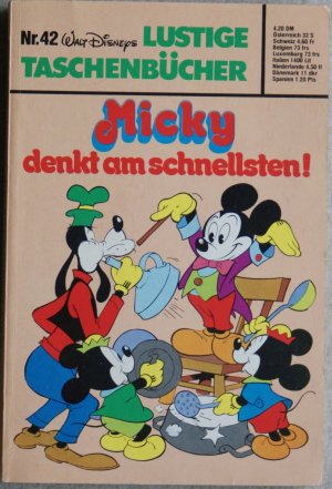 gebrauchtes Buch – Walt Disney – 1. Auflage: Walt Disneys Lustige Taschenbücher Nr. 42: Micky denkt am schnellsten