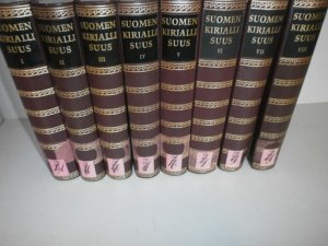 Suomen Kirjallisuuden Antologia. Vol. 1-8. [8 Vols.]. Vol. 1: Kirjoittamaton kirjallisuus Ruotsin vallan aika. 2. Ihanteiden aikakausi. 3. Realism sukupolvi […]