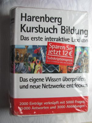 gebrauchtes Buch – Harenberg  – Harenberg Kursbuch Bildung - Das erste interaktive Lexikon - Das eigene Wissen überprüfen und neue Netzwerke entdecken