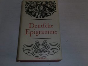antiquarisches Buch – Klemens Altmann – Deutsche Epigramme aus fünf Jahrhunderten. antiquarisches Buch – Klemens Altmann – Deutsche Epigramme aus fünf Jahrhunderten.