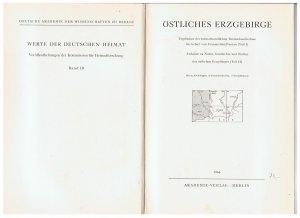 Östliches Erzgebirge. Ergebnisse der heimatkundlichen Bestandsaufnahme im Gebiet von Frauenstein/Nassau (Teil I), Aufsätze zu Natur, Geschichte und Kultur […]