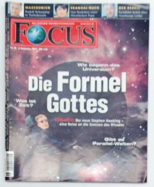 gebrauchtes Buch – Focus - Nachrichtenmagazin Heft: 36 3. September 2001 - Titelthema: Die Formel Gottes