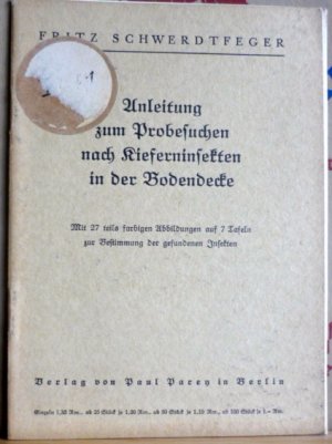 Anleitung zum Probesuchen nach Kieferninsekten in der Bodendecke