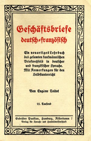 Geschäftsbriefe deutsch-französisch ( Rarität / Seltenheit )