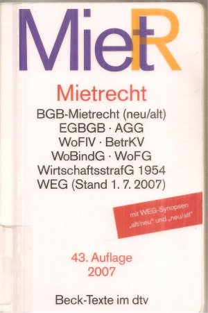 gebrauchtes Buch – Mietrecht