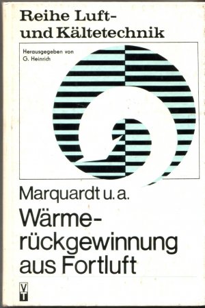 gebrauchtes Buch – Wärmerückgewinnung aus Fortluft