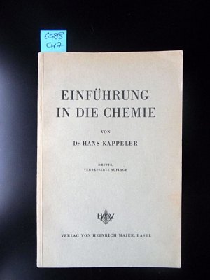 antiquarisches Buch – Kappeler, Hans Dr – Einführung in die Chemie.