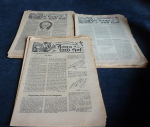 Konvolut 50 Beilagen aus dem Landwirtschaftliches Wochenblatt 1950 - Praktischer Ratgeber für unsere Frauen: In Haus und Hof - es fehlen nur die Beilagen […]