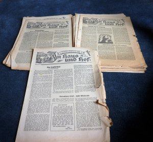 Konvolut von 52 Beilagen : Praktischer Ratgeber für unsere Frauen : In Haus und Hof - Landwirtschaftliches Wochenblatt 1951 - komplett - Nr.1 bis Nr. […]