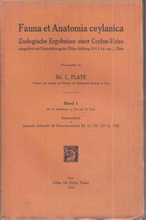 Fauna et Anatomia Ceylanica Band I