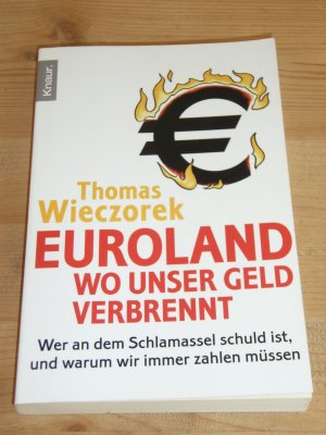 gebrauchtes Buch – Thomas Wieczorek – "Euroland: Wo unser Geld verbrennt" Wer an dem Schlamassel schuld ist, und warum wir immer zahlen müssen