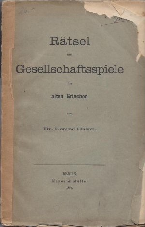 Rätsel und Gesellschaftsspiele der alten Griechen