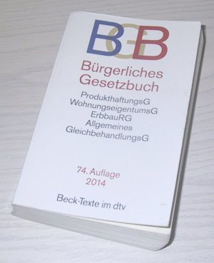 „BGB - Bürgerliches Gesetzbuch - GleichbehandlungsG, …“ – Buch ...