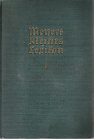 antiquarisches Buch – N.V. – Meyers kleines Lexikon. Bd.2, Geld-Niebuhr