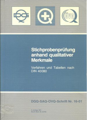 gebrauchtes Buch – Stichprobenprüfung anhand qualitativer Merkmale