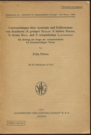 Untersuchungen über Anatomie und Zellkonstanz von Synchaeta (S. grimpei Remane, S. baltica Ehrenb., S. tavina Hood, und S. triophthalma Lauterborn). Ein […]