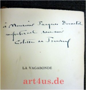 La Vagabonde : Portrait de l`auteur. Maîtres et jeunes d`aujourd`hui.