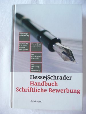 gebrauchtes Buch – Hesse, Jürgen; Schrader, Hans Ch – Handbuch schriftliche Bewerbung