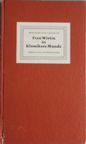 Frau Wirtin in Klassikers Munde