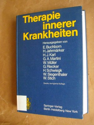 Therapie innerer Krankheiten. Zweite, korrigierte Auflage