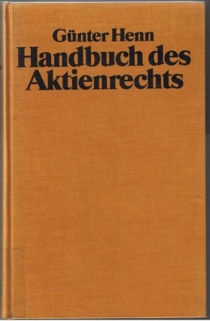 Handbuch des Aktienrechts