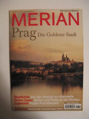 Prag. Die Goldene Stadt. Merian August 2006. Mit Origina-Faltplan unbenützt